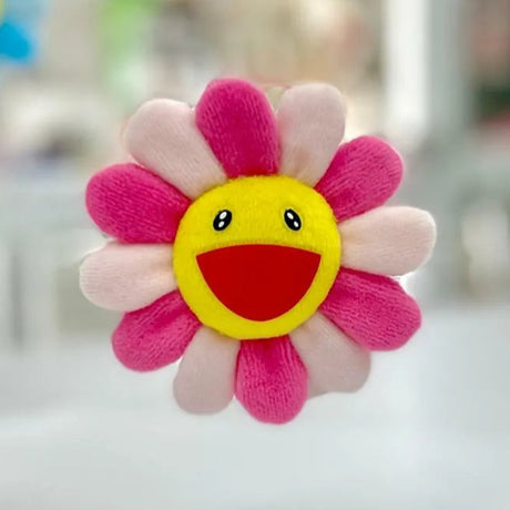 Takashi Murakami Kaikai Kiki Flower Plush Badge/Keychain/Pin Pink TAKASHI MURAKAMI TAKASHI MURAKAMI - originalfook singapore