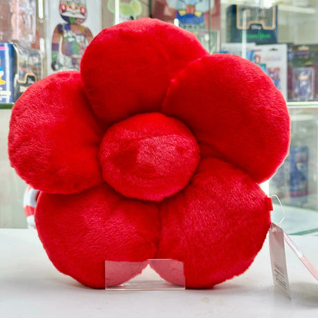 Takashi Murakami Kaikai Kiki Sakura Flower Plush Cushion Red (28cm) TAKASHI MURAKAMI TAKASHI MURAKAMI - originalfook singapore