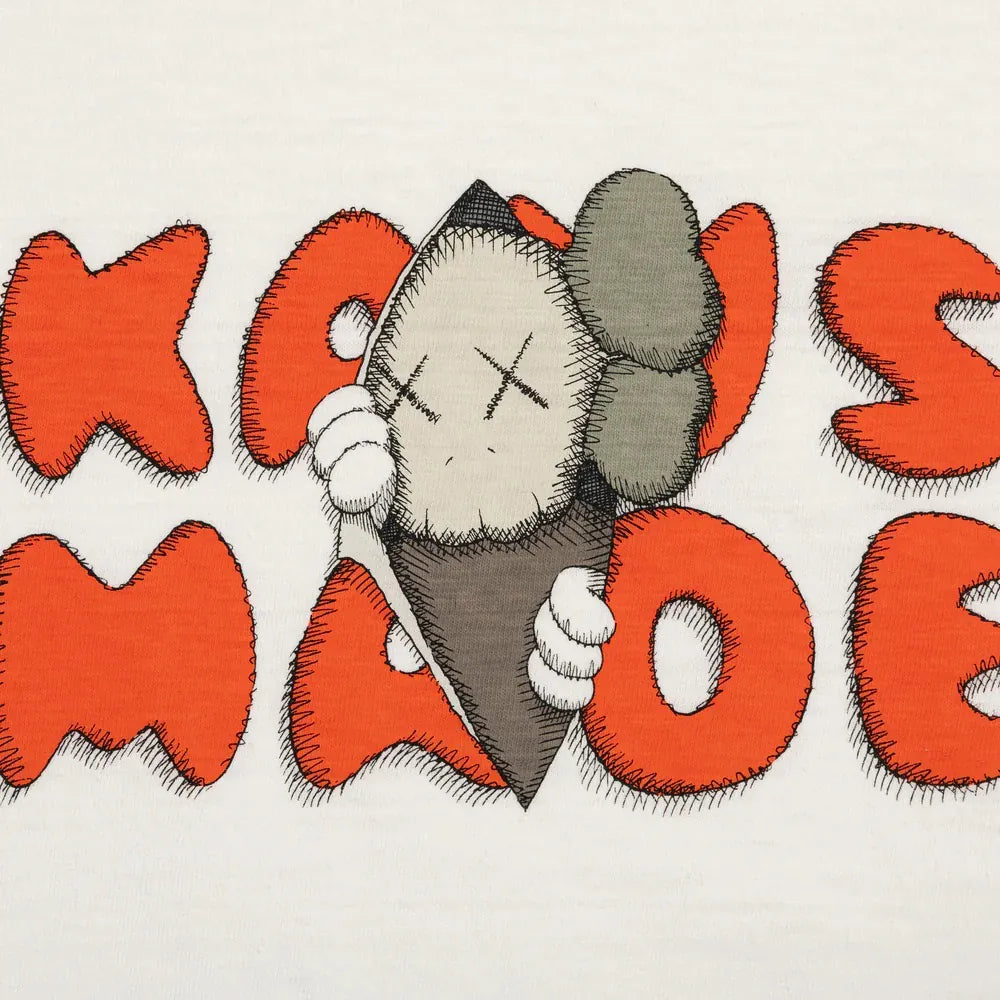 Human Made X KAWS Tee #1 White HUMAN MADE HUMAN MADE - originalfook singapore