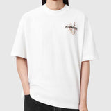 AllSaints Valen Floral Tee in white, casual short-sleeve apparel with a floral print, featuring a relaxed fit and stylish design.
