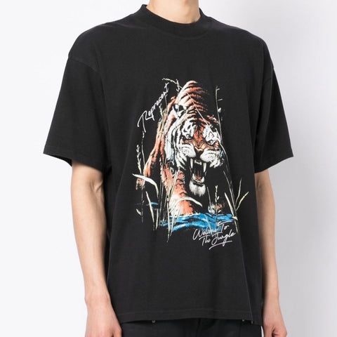 Represent Welcome To The Jungle Tee Off Black