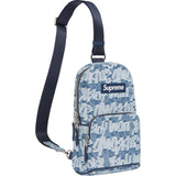 Supreme Fat Tip Jacquard Denim Sling Bag supreme supreme - originalfook singapore