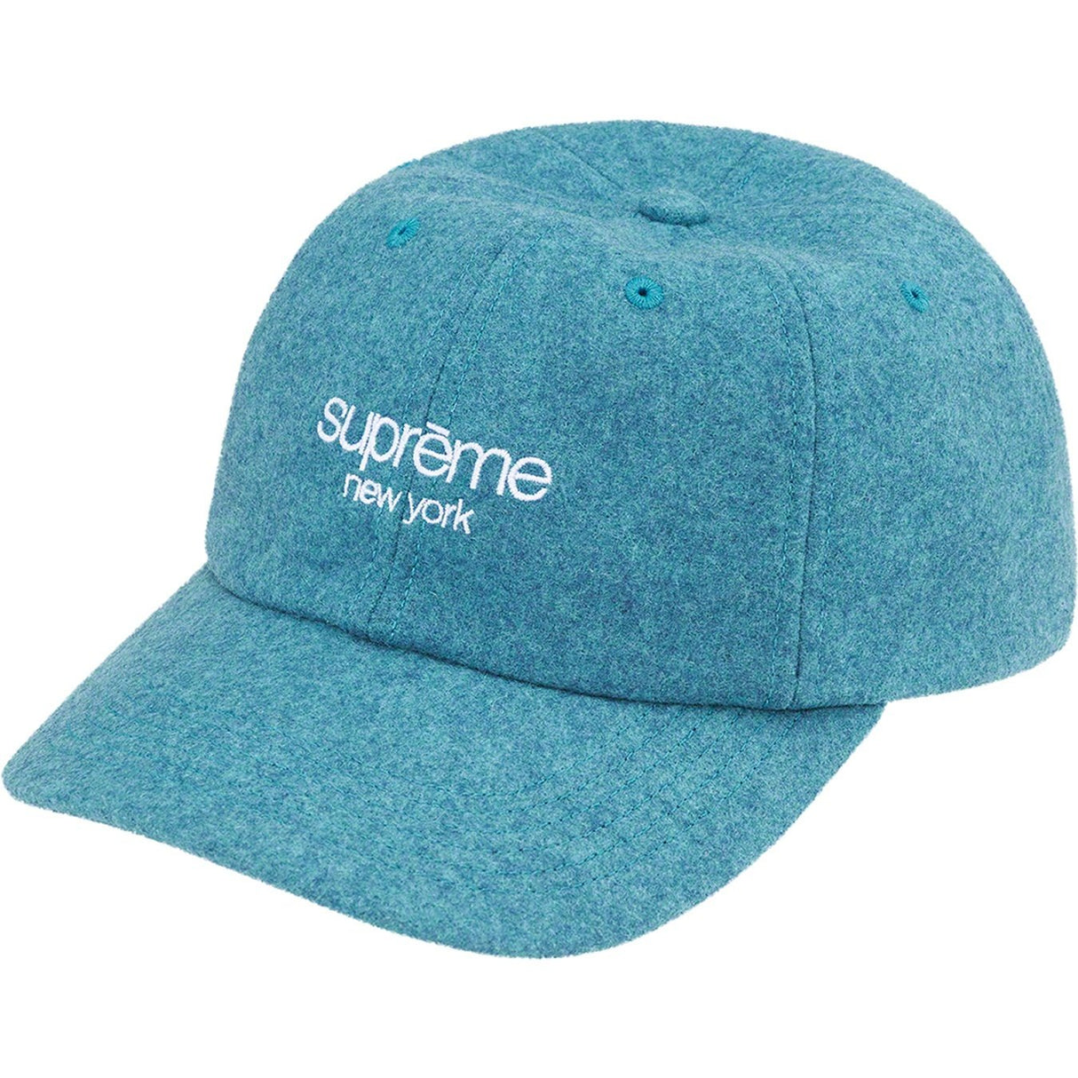 Supreme Wool 6-Panel Cap Cyan
