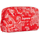 Supreme Puffer Pouch Red Paisley supreme supreme - originalfook singapore