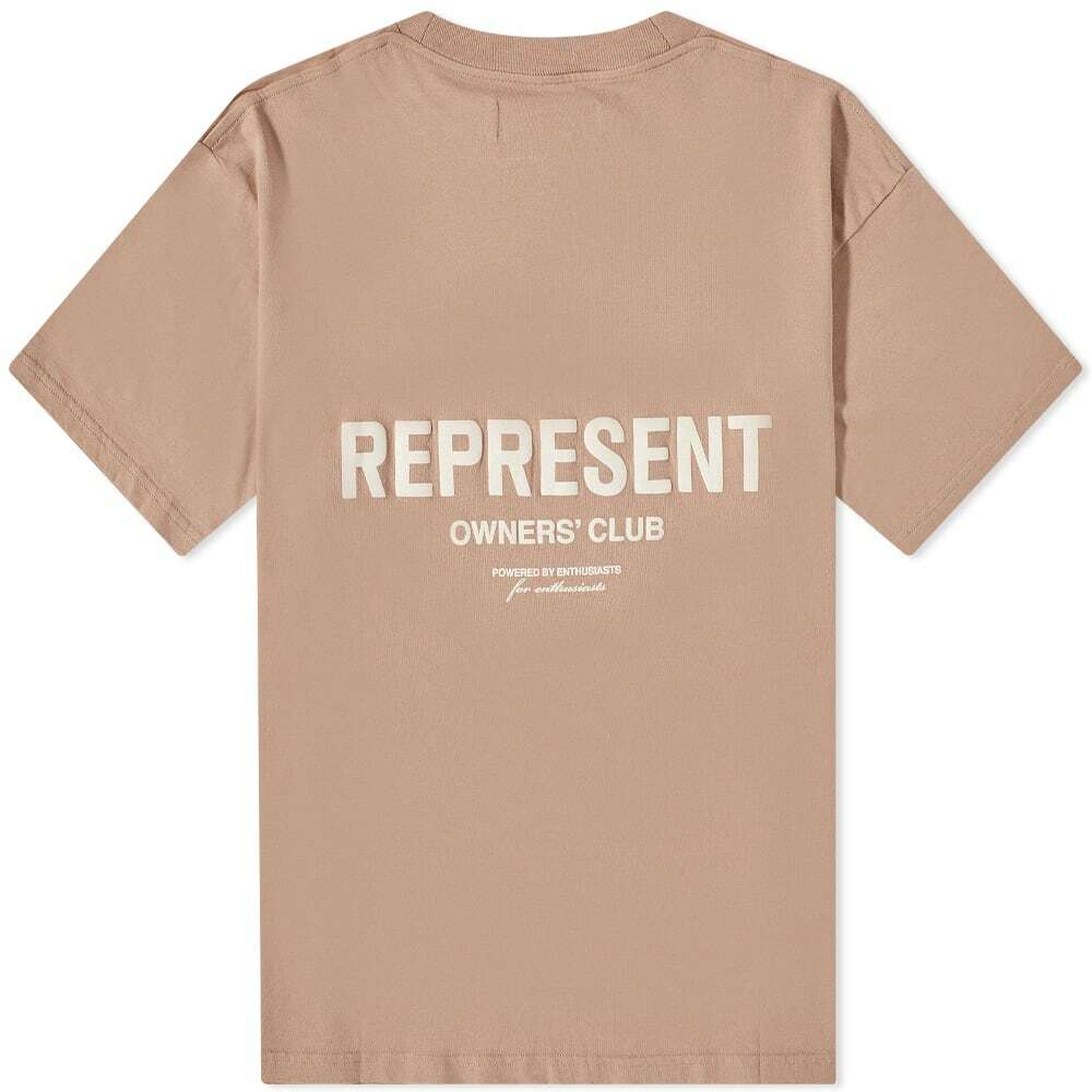 Represent Owners Club Logo Tee Beige