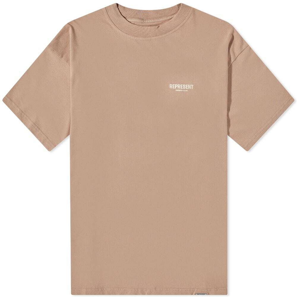 Represent Owners Club Logo Tee Beige