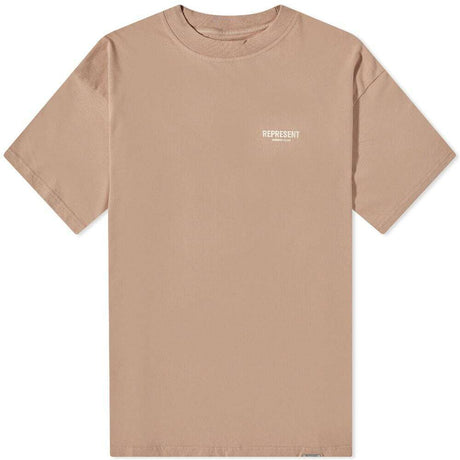 Represent Owners Club Logo Tee Beige