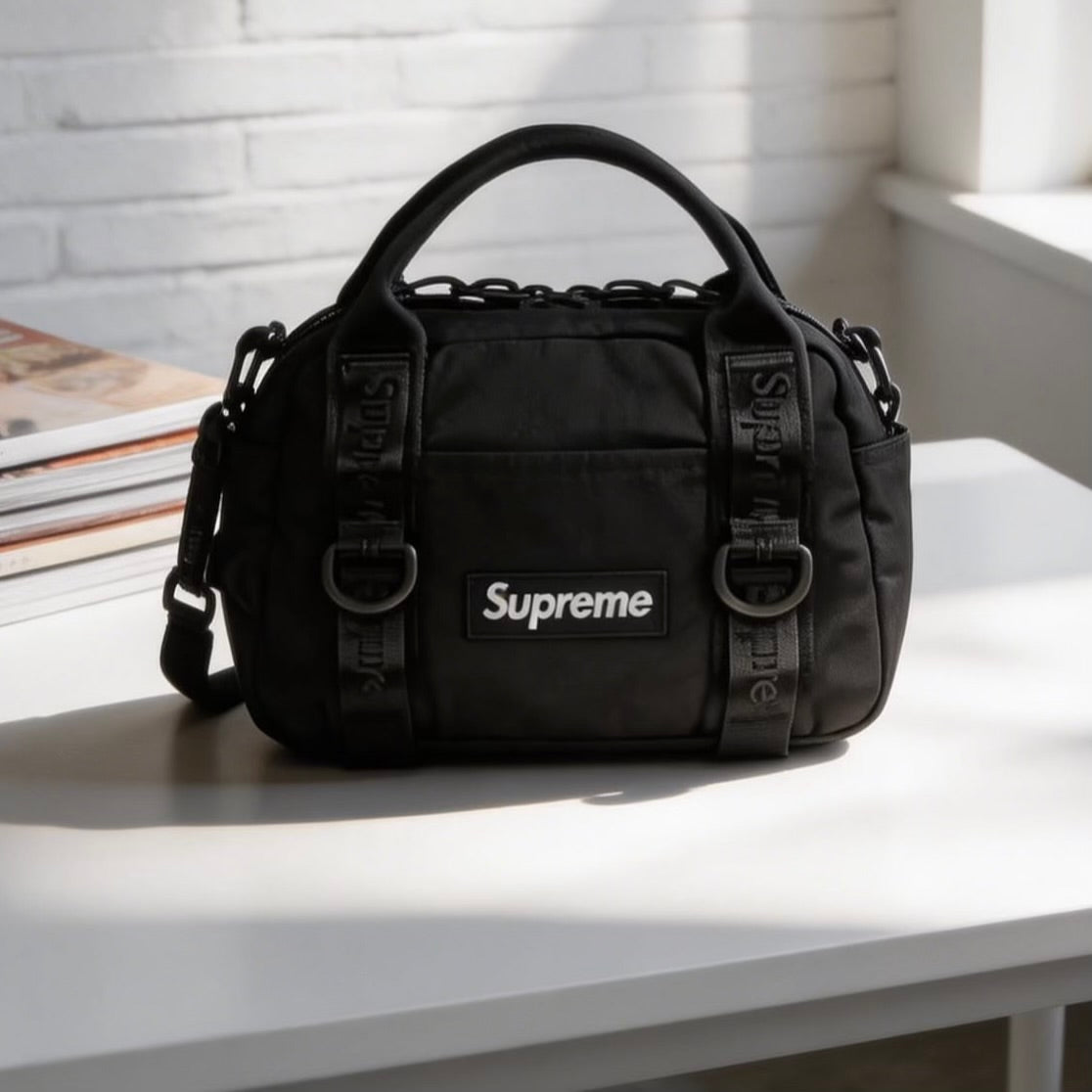 Supreme Box Logo Mini Duffle Bag Black - ORIGINALFOOK