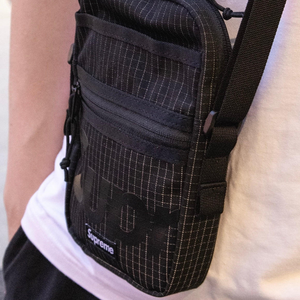 Buy Supreme Reflective Shoulder Bag Black online in Singapore