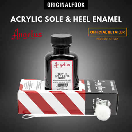 Angelus Sole & Heel Enamel Black 3oz ANGELUS ANGELUS - originalfook singapore
