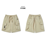 LifeWork Cargo Pocket Shorts Stone LIFEWORK LIFEWORK - originalfook singapore