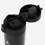 Black Mastermind x Hurley 500ml one-touch thermo water bottle with sleek design and durable accessories.