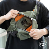 Porter Yoshida Japan PX Tanker Waist Bag Sage Green [376-08333] PORTER JAPAN PORTER JAPAN - originalfook singapore