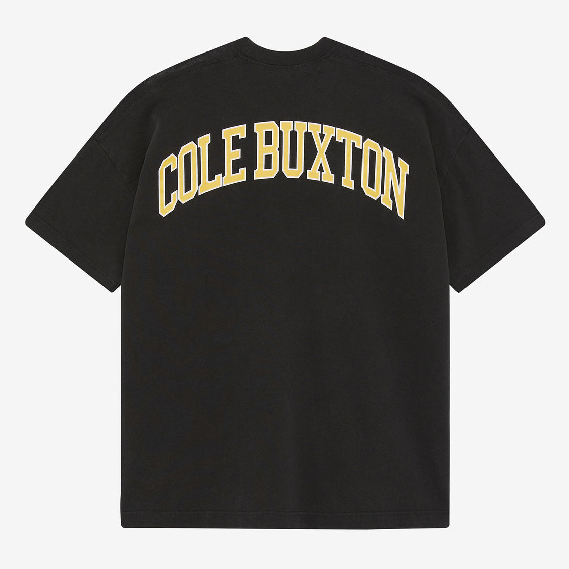 Cole Buxton Yellow Arc Tee Vintage Black