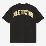 Cole Buxton Yellow Arc Tee Vintage Black