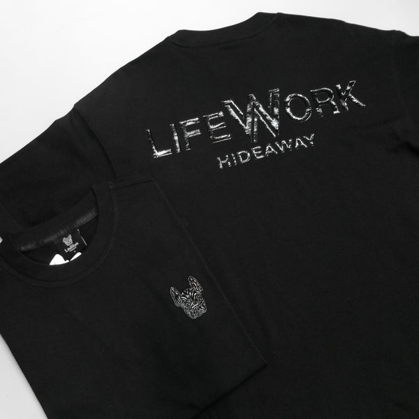 LifeWork Supima Cotton Chest Logo Tee Black lifework lifework - originalfook singapore