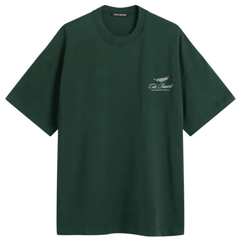 Cole Buxton International Embroidery Logo Tee Forest Green