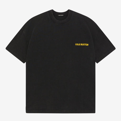 Cole Buxton Signature Tee Vintage Black Yellow - ORIGINALFOOK