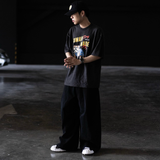 Black Human Made Bulldog Dry Alls Tee shirt with graphic print, casual apparel for streetwear style.