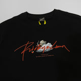 Rickyisclown [RIC] Fallen Angel Smiley Tee Black [R11220328i-J9] RICKYISCLOWN RICKYISCLOWN - originalfook singapore