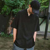 Fear of God Essentials Back Applique V-Neck Tee Black (Oversized)