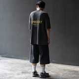 Represent Owners Club Logo Tee Vintage Grey Yellow