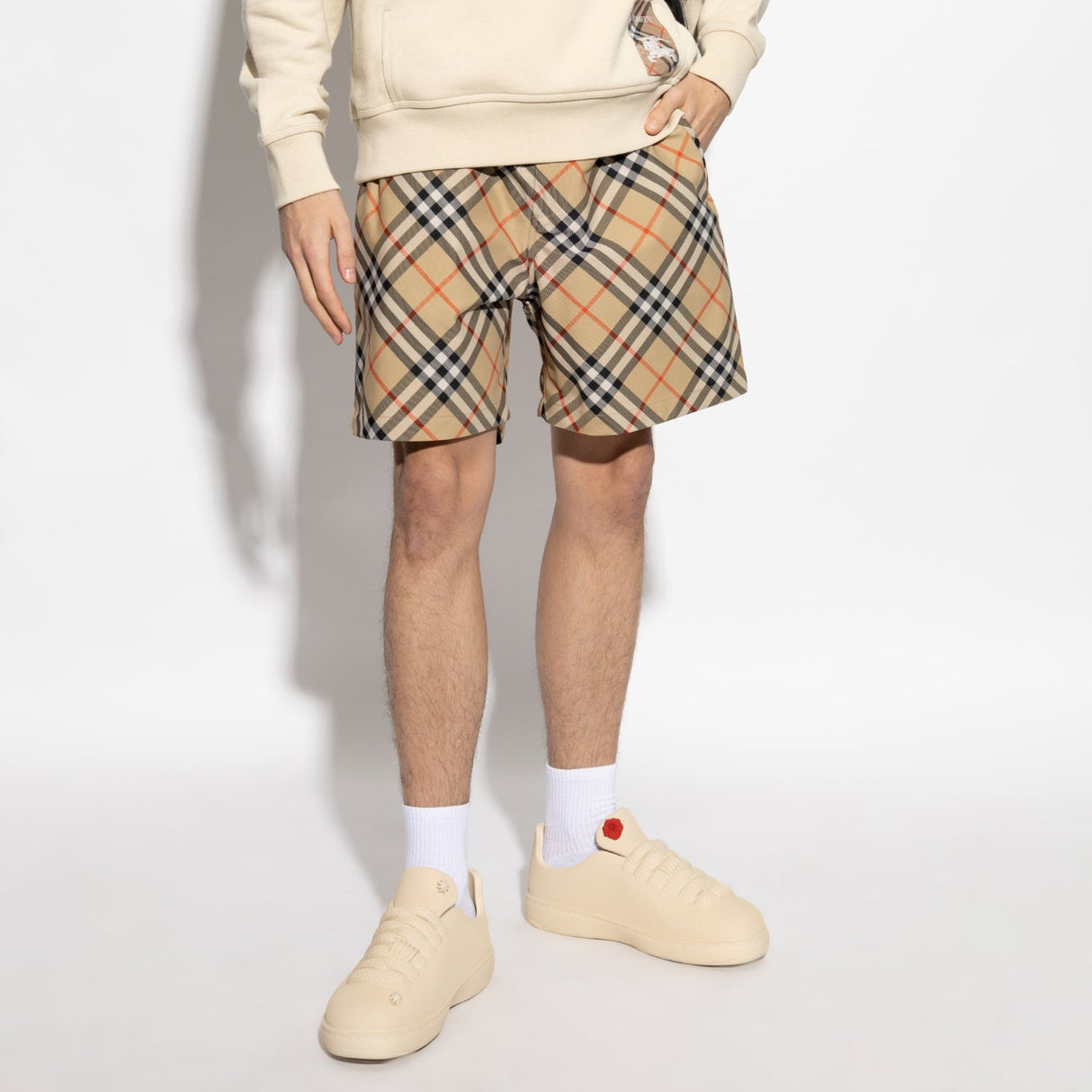Burberry Diagonal Check Shorts