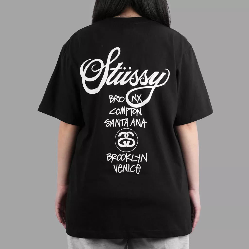 Stussy World Tour Tee Black