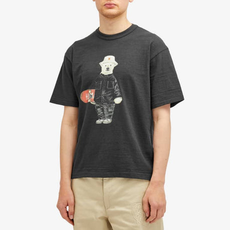 Human Made Polar Bear Skater Tee Black HUMAN MADE HUMAN MADE - originalfook singapore