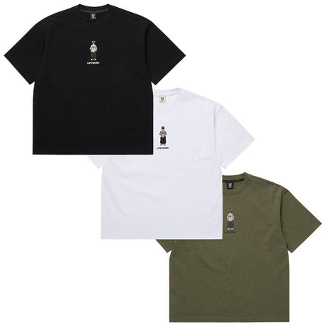 LifeWork Snap Hipdog Stripe Black Tee