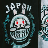 FR2 Embroidery Daruma Tee Black Tiffany (Japan Exclusive)