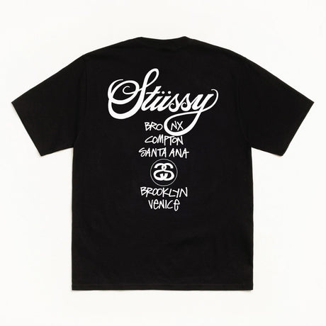 Stussy World Tour Tee Black