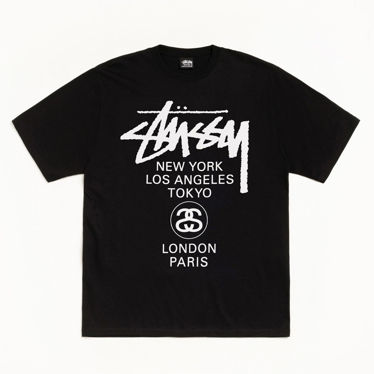 STUSSY ブラック Tシャツ Mサイズ Buy Stussy World Tour Tee Black in Singapore | ORIGINALFOOK