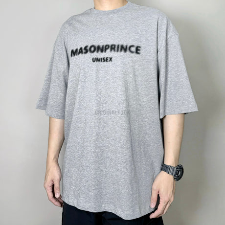 MASONPRINCE Classic Spray Logo Tee Heather Grey MASONPRINCE MASONPRINCE - originalfook singapore