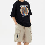 LifeWork Cargo Pocket Shorts Stone LIFEWORK LIFEWORK - originalfook singapore