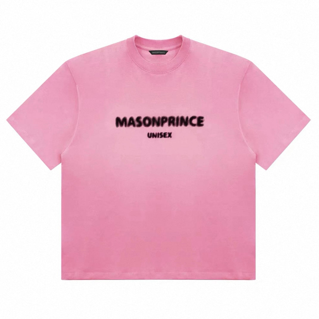 MasonPrince Classic Spray Logo Tee Faded Pink - ORIGINALFOOK