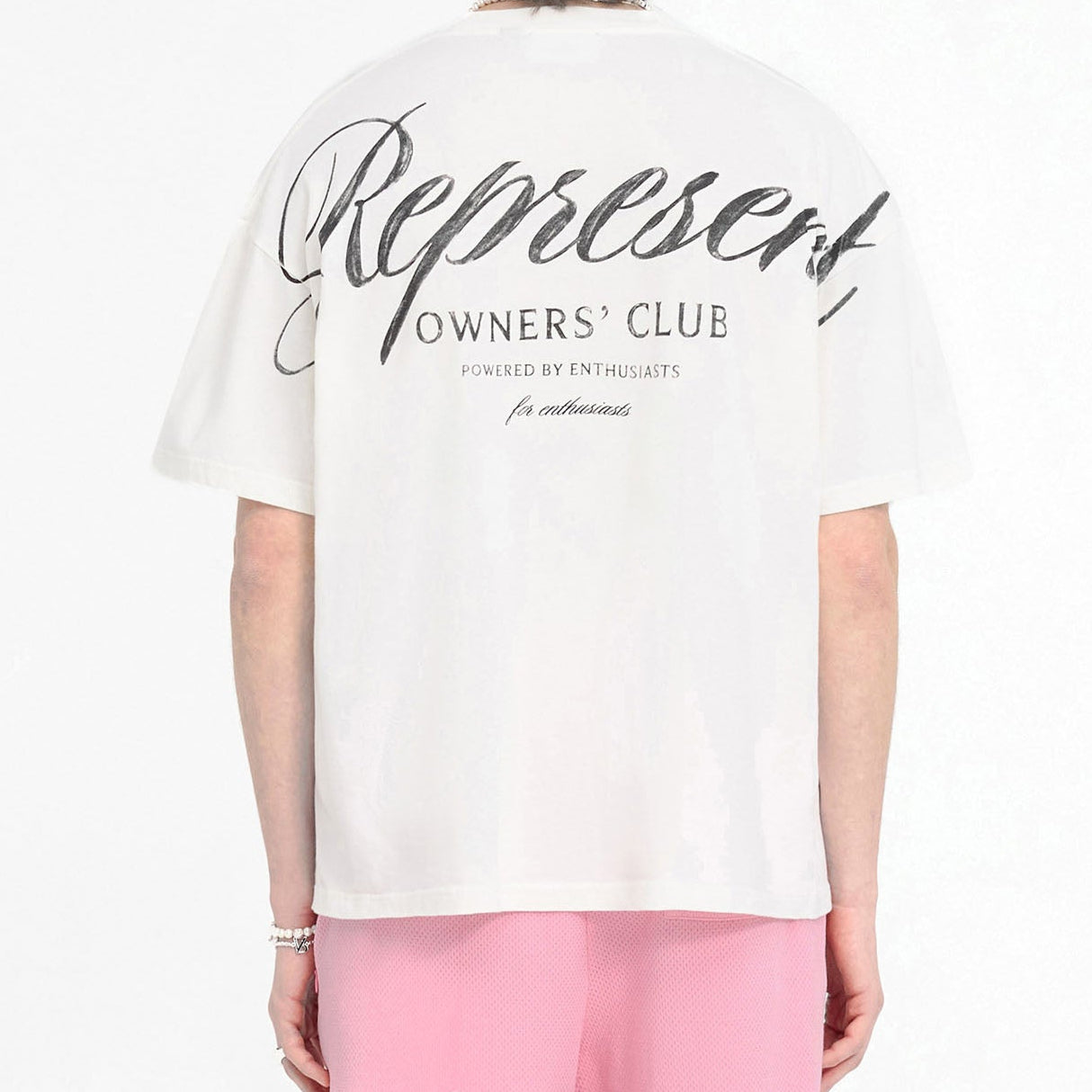Represent Owners Club Script Tee White REPRESENT REPRESENT - originalfook singapore