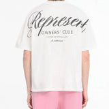 Represent Owners Club Script Tee White REPRESENT REPRESENT - originalfook singapore