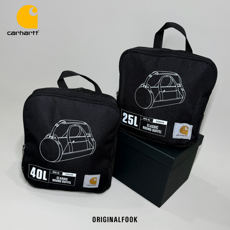Carhartt 40L Round Duffel Bag Black CARHARTT CARHARTT - originalfook singapore