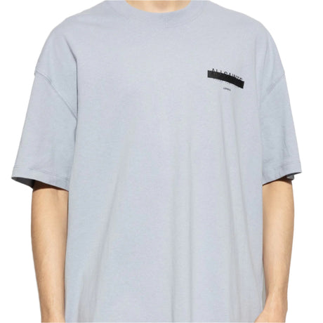 Allsaints Redact Strikeout Logo Tee Willow Blue