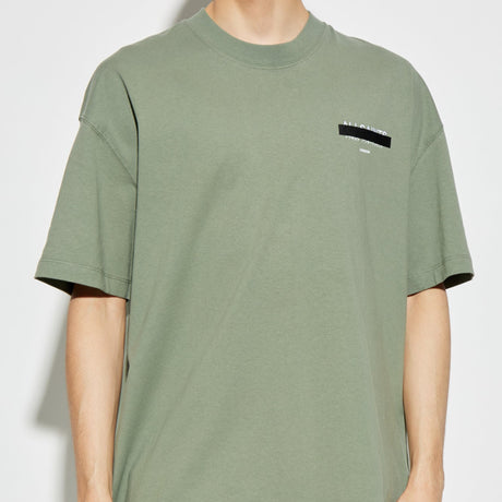 Allsaints Redact Strikeout Logo Tee Island Green