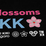 Takashi Murakami Embroidered Patch Sakura Flower Long Sleeve Tee Black TAKASHI MURAKAMI TAKASHI MURAKAMI - originalfook singapore