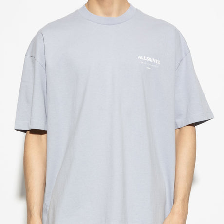 Allsaints Underground Logo Tee Willow Blue