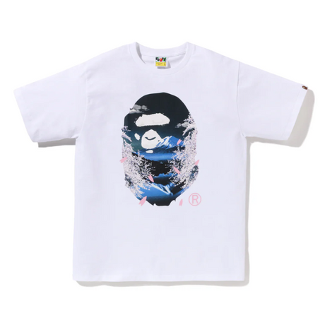 Bathing Ape Sakura Ape Head Tee White (Japan Exclusive) BATHING APE BATHING APE - originalfook singapore
