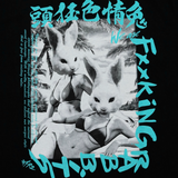 FR2 Rabbit Poster Tee Black Tiffany (Japan Exclusive)