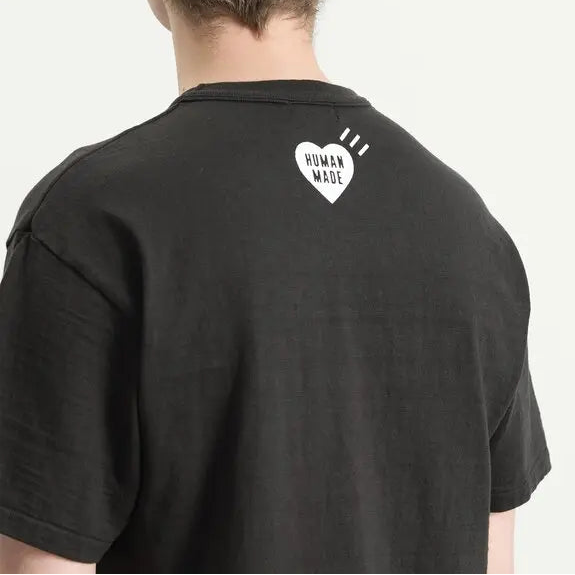 Black Human Made Graphic Duck T-shirt featuring a colorful duck illustration on the front, casual streetwear style.