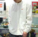 Supreme Small Box Logo Denim Shirt White