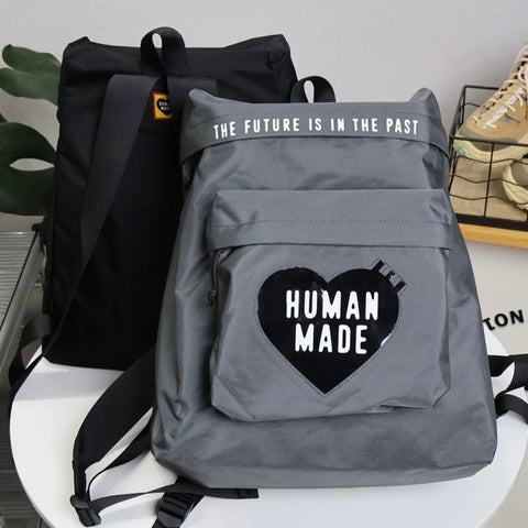 Human Made Boston Backpack Bag Grey