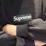 Supreme Box Logo Sweatshirt Washed Black