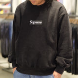 Supreme Box Logo Sweatshirt Washed Black